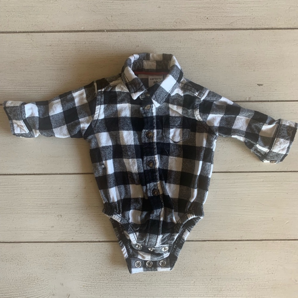 Carters onesie flannel